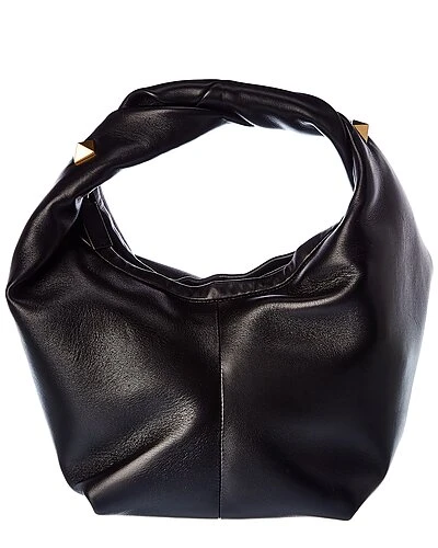 Valentino Roman Stud Small Leather Hobo Bag Women 1 Valentino Roman Stud Small Leather Hobo Bag Women