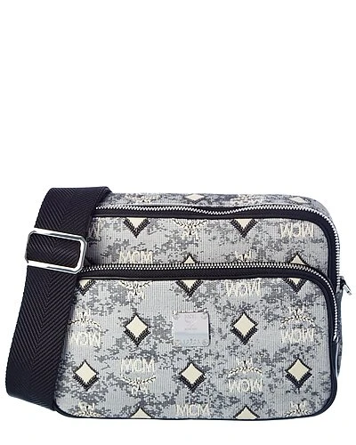 MCM Klassik Vintage Jacquard Monogram Canvas & Leather Crossbody Women 1 MCM Klassik Vintage Jacquard Monogram Canvas & Leather Crossbody Women