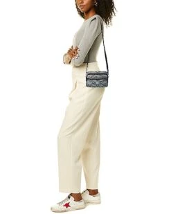 MCM Klassik Vintage Jacquard Monogram Canvas & Leather Crossbody Women 7 MCM Klassik Vintage Jacquard Monogram Canvas & Leather Crossbody Women -City Bag Corner 1111108699 RLLD 4