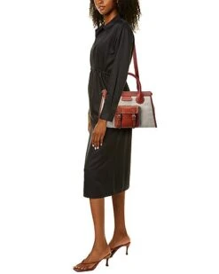 Chloé Edith Day Medium Canvas & Leather Satchel Women 7 Chloé Edith Day Medium Canvas & Leather Satchel Women -City Bag Corner 1111154585 RLLD 4