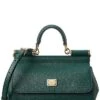 Dolce & Gabbana Sicily Small Leather Satchel Women