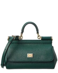Dolce & Gabbana Sicily Small Leather Satchel Women