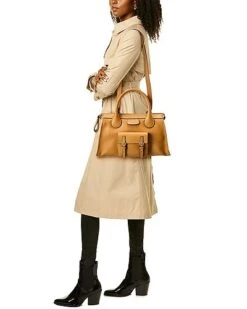 Chloé Edith Day Medium Leather Satchel Women -City Bag Corner 1111169478 RLLD 4