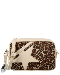Golden Goose Star Leather & Haircalf Shoulder Bag Women