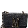 MOSCHINO M Logo Embossed Leather Crossbody Women
