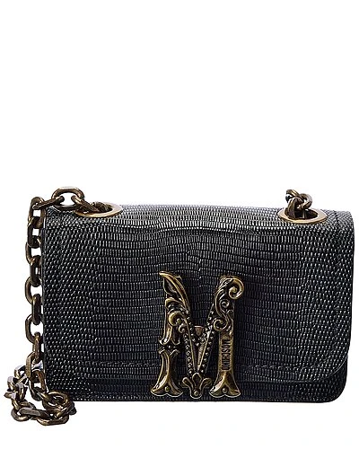 MOSCHINO M Logo Embossed Leather Crossbody Women 1 MOSCHINO M Logo Embossed Leather Crossbody Women