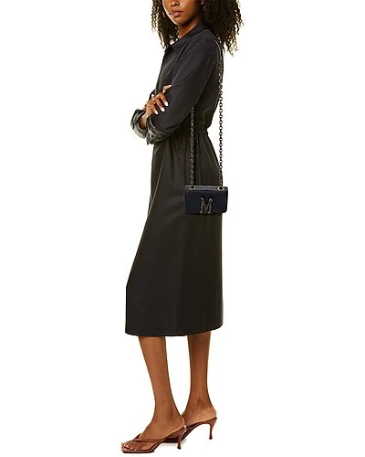 MOSCHINO M Logo Embossed Leather Crossbody Women 4 MOSCHINO M Logo Embossed Leather Crossbody Women - Image 4