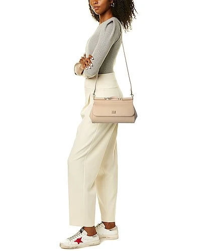 Dolce & Gabbana Sicily Medium Leather Satchel Women 4 Dolce & Gabbana Sicily Medium Leather Satchel Women - Image 4