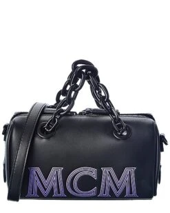 MCM Leather Boston Bag Women