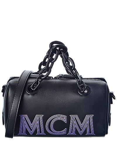 MCM Leather Boston Bag Women 1 MCM Leather Boston Bag Women