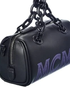 MCM Leather Boston Bag Women 6 MCM Leather Boston Bag Women -City Bag Corner 1111313015 RLLD 3