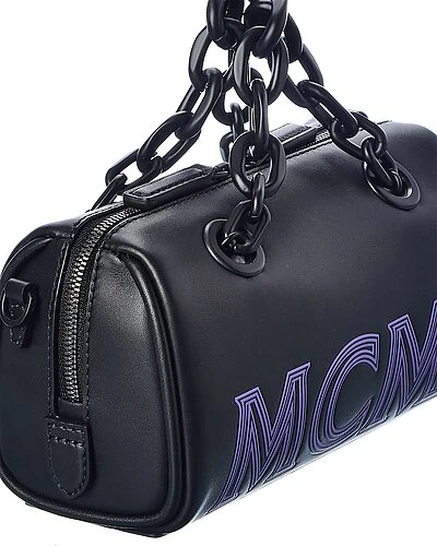 MCM Leather Boston Bag Women 3 MCM Leather Boston Bag Women - Image 3