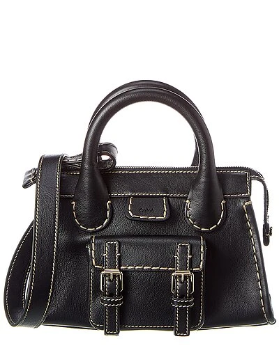 Chloé Edith Mini Leather Satchel Women Nude 7 Chloé Edith Mini Leather Satchel Women Nude - Image 7