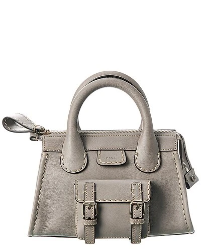 Chloé Edith Mini Leather Satchel Women Nude 8 Chloé Edith Mini Leather Satchel Women Nude - Image 8