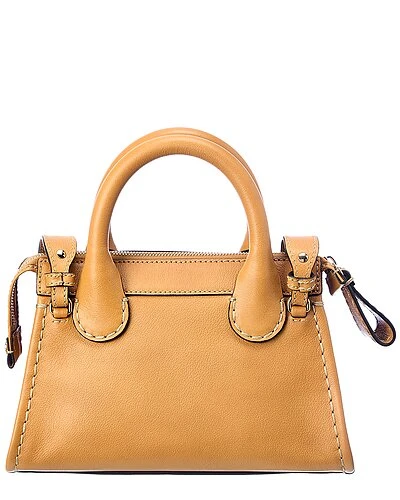 Chloé Edith Mini Leather Satchel Women Nude 2 Chloé Edith Mini Leather Satchel Women Nude - Image 2
