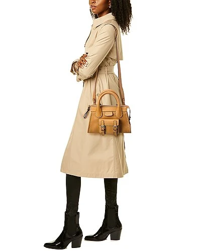 Chloé Edith Mini Leather Satchel Women Nude 4 Chloé Edith Mini Leather Satchel Women Nude - Image 4