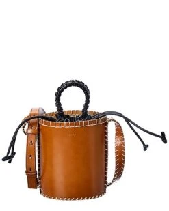 Chloé Louela Mini Leather Bucket Bag Women