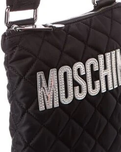 MOSCHINO Logo Print Quilted Nylon Crossbody Women -City Bag Corner 1111344607 RLLD 3