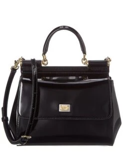 Dolce & Gabbana Sicily Small Patent Satchel Women