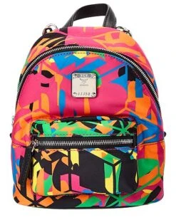 MCM Stark Nylon Backpack Crossbody Women