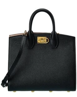 Salvatore Ferragamo Udio Leather Satchel Women