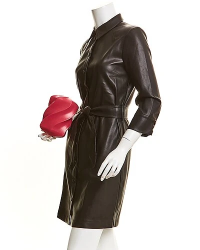 Bottega Veneta The Whirl Leather Clutch Women 3 Bottega Veneta The Whirl Leather Clutch Women - Image 3