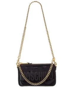 MOSCHINO Logo Leather Crossbody Women