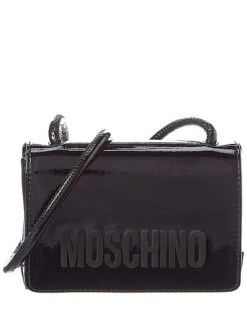 MOSCHINO Logo Patent Crossbody Women
