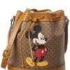 Gucci X Disney Small Canvas & Leather Bucket Bag Women