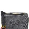 Valentino VSLING Snakeskin & Leather Crossbody Women