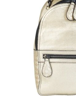 Bottega Veneta Metallic Leather Backpack Women -City Bag Corner 1111467718 RLLD 3
