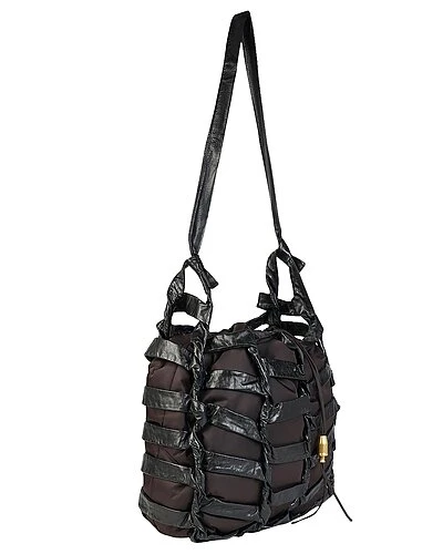 Bottega Veneta Tape Leather Shoulder Bag Women 2 Bottega Veneta Tape Leather Shoulder Bag Women - Image 2