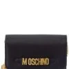 MOSCHINO Logo Canvas Wallet On Chain Women