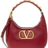 Valentino Stud Sign Smooth Leather Hobo Bag Women