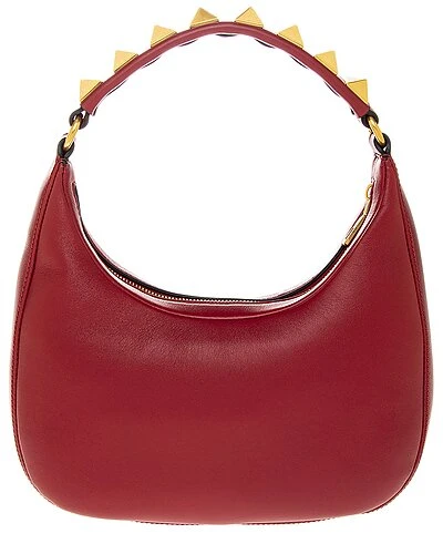 Valentino Stud Sign Smooth Leather Hobo Bag Women 2 Valentino Stud Sign Smooth Leather Hobo Bag Women - Image 2
