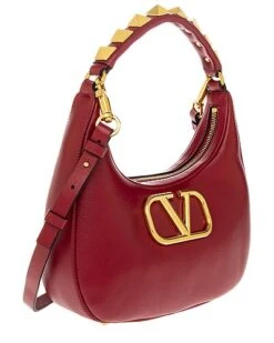 Valentino Stud Sign Smooth Leather Hobo Bag Women 6 Valentino Stud Sign Smooth Leather Hobo Bag Women -City Bag Corner 1111480907 RLLD 3