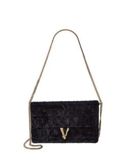 Versace Virtus Velvet Wallet On Chain Women