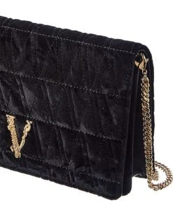Versace Virtus Velvet Wallet On Chain Women -City Bag Corner 1111483556 RLLD 3