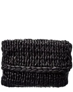 Michael Kors Collection Woven Leather Envelope Clutch Women