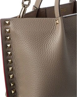 Valentino Rockstud Grainy Leather Tote Women 7 Valentino Rockstud Grainy Leather Tote Women -City Bag Corner 1111492641 RLLD 3