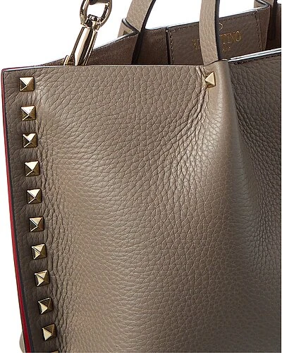 Valentino Rockstud Grainy Leather Tote Women 3 Valentino Rockstud Grainy Leather Tote Women - Image 3