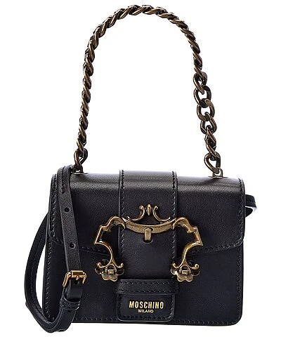 MOSCHINO Baroque Mini Leather Crossbody Women 1 MOSCHINO Baroque Mini Leather Crossbody Women