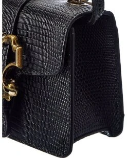 MOSCHINO Door Knocker Mini Embossed Leather Crossbody Women -City Bag Corner 1111497453 RLLD 3