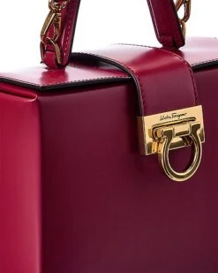 Salvatore Ferragamo Trifolio Top Handle Leather Satchel Women -City Bag Corner 1111502170 RLLD 3