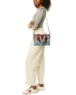 Gucci GG Blooms Supreme Canvas & Leather Satchel Women -City Bag Corner 1111531342 RLLD 4
