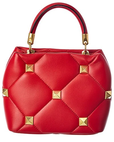 Valentino Roman Stud The Handle Small Leather Shoulder Bag Women 2 Valentino Roman Stud The Handle Small Leather Shoulder Bag Women - Image 2