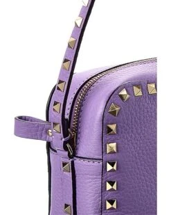 Valentino Rockstud Grainy Leather Camera Bag Women -City Bag Corner 1111633041 RLLD 3