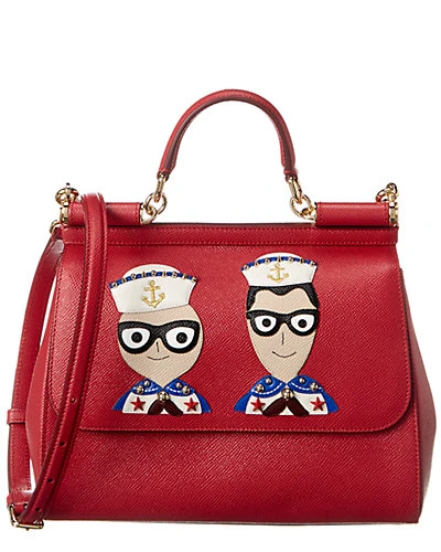 Dolce & Gabbana Sicily Leather Satchel Women 1 Dolce & Gabbana Sicily Leather Satchel Women