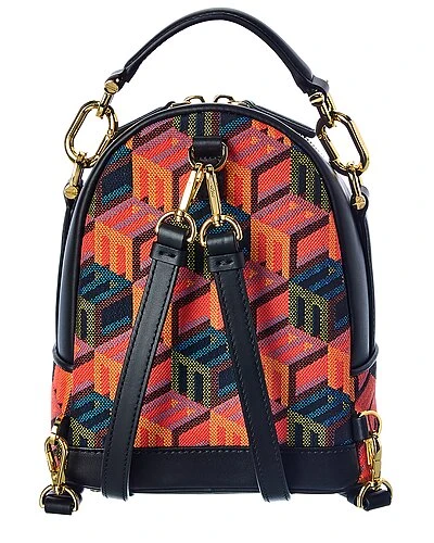 MCM Patricia Monogram Jacquard & Leather Backpack Women 2 MCM Patricia Monogram Jacquard & Leather Backpack Women - Image 2