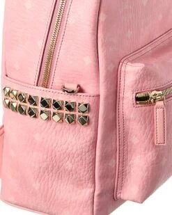 MCM Stark Side Studs Medium Visetos Backpack Women -City Bag Corner 1111854993 RLLD 3